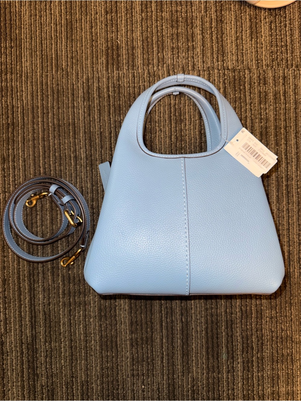 COACH Lana 23, Polished Pebble Leather, Bluebell - Picture 3 of 9